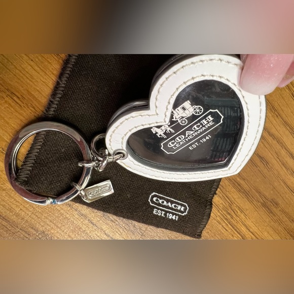 COACH ~ TATTOO HEART FRAME KEYCHAIN/FOB - Picture 7 of 8